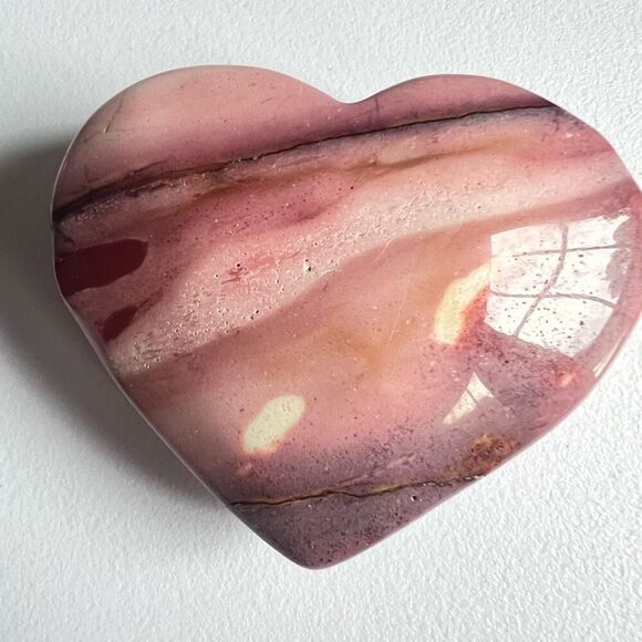 Mookaite Jasper Crystal Heart (#11) - Picture 5 of 10